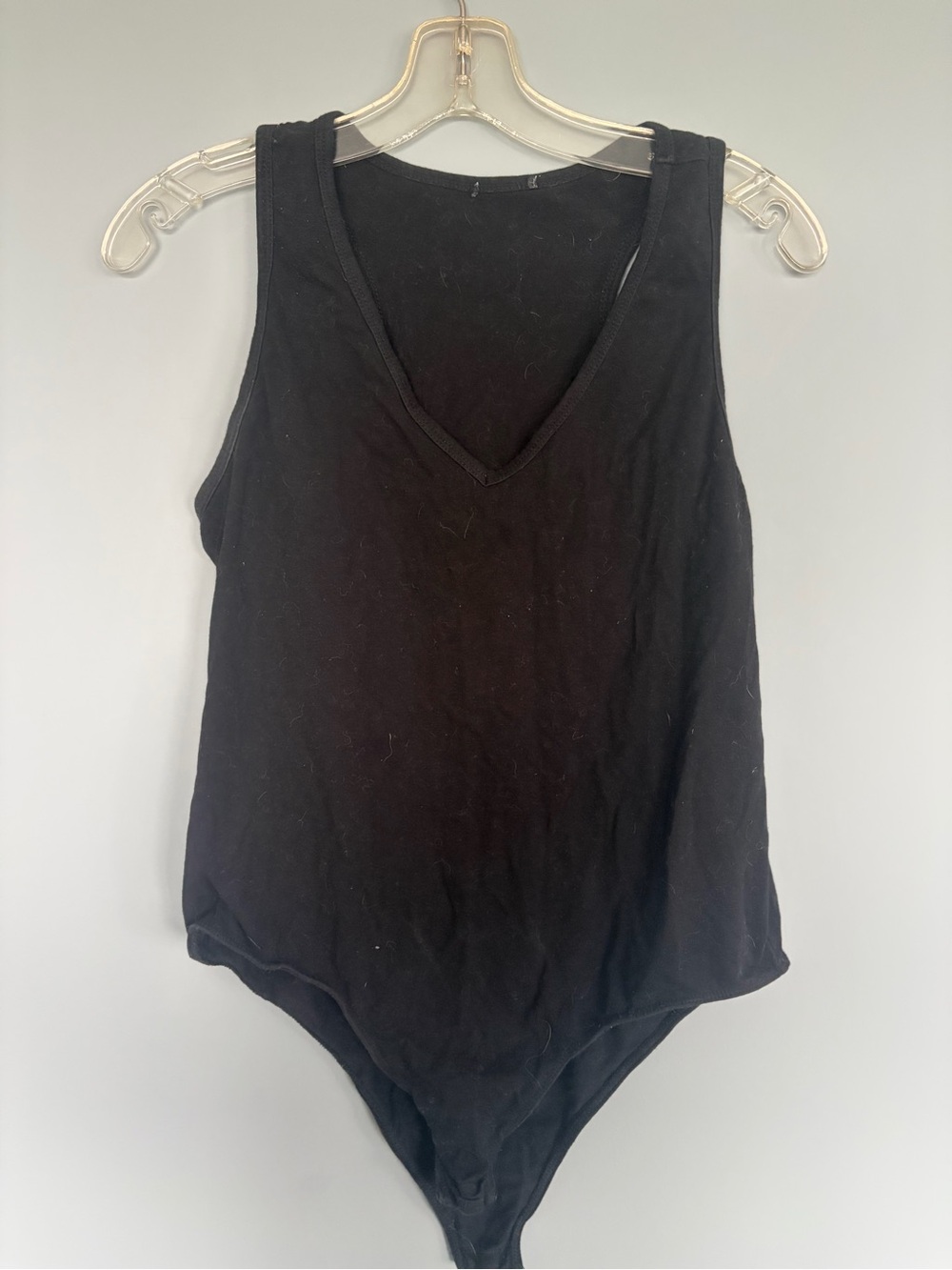 Black V-Neck Sleeveless Bodysuit - Women